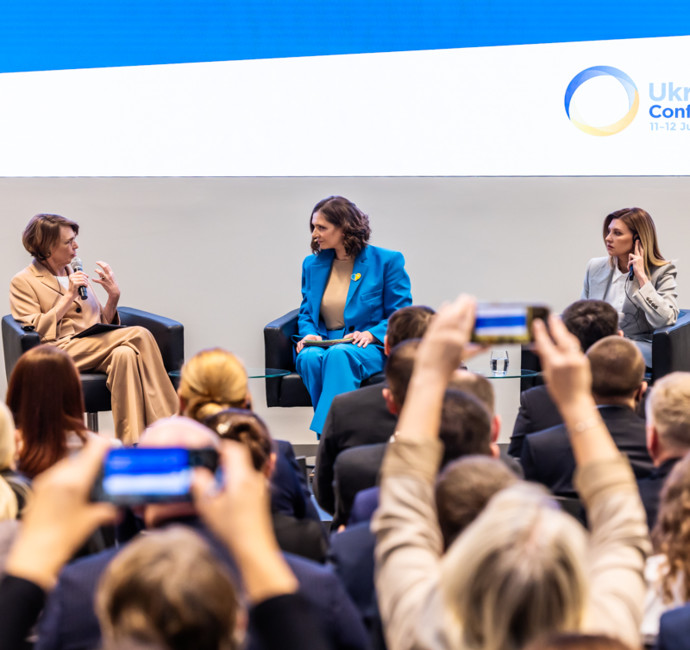 Panel with the First Ladies of Germany and Ukraine, Ellen Büdenbender and Olena Zelenska